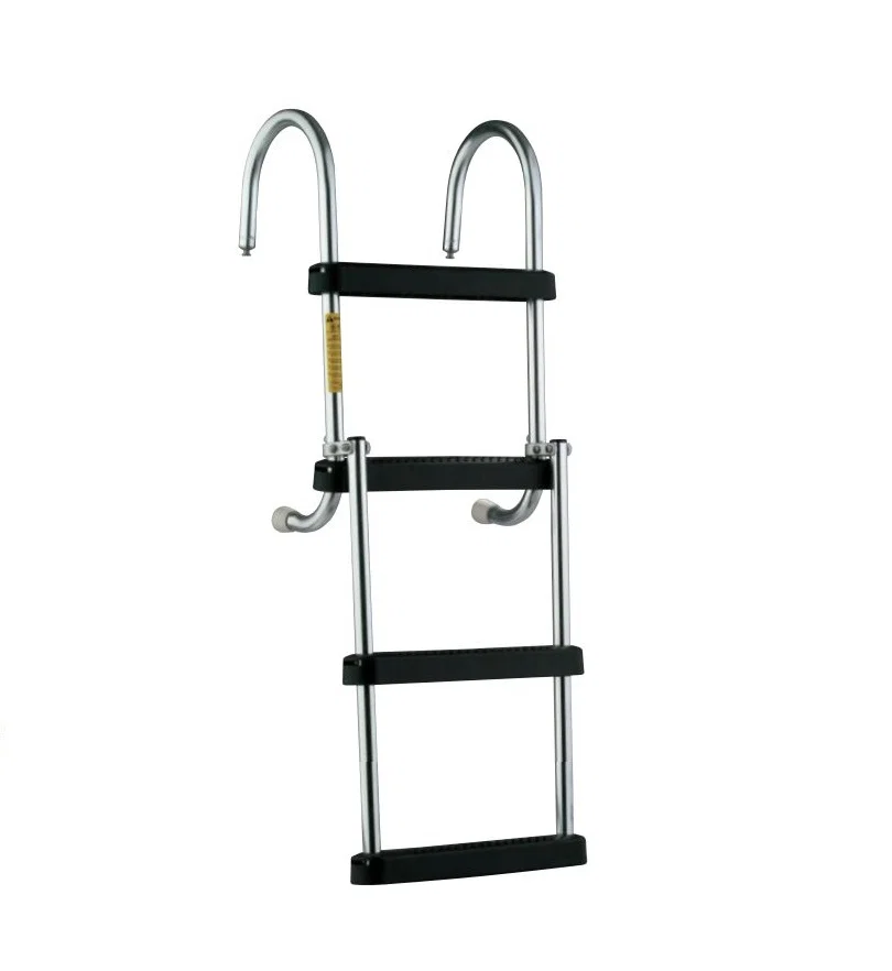 12350-21 – ATTWOOD MARI Boat Ladder, Pontoon Ladder 4 Step Removable Folding Folding 400 Pound Load Capacity 16 Inch ...